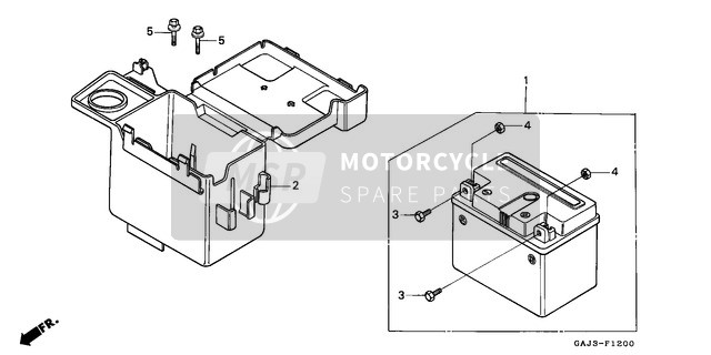 Honda NE50 1994 Batterie pour un 1994 Honda NE50